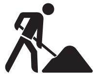 Construction site sign