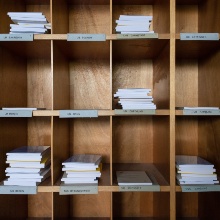 Shelves with dissertatons