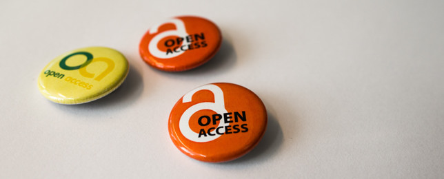 Buttons mit Logos der Open Access Bewegung
